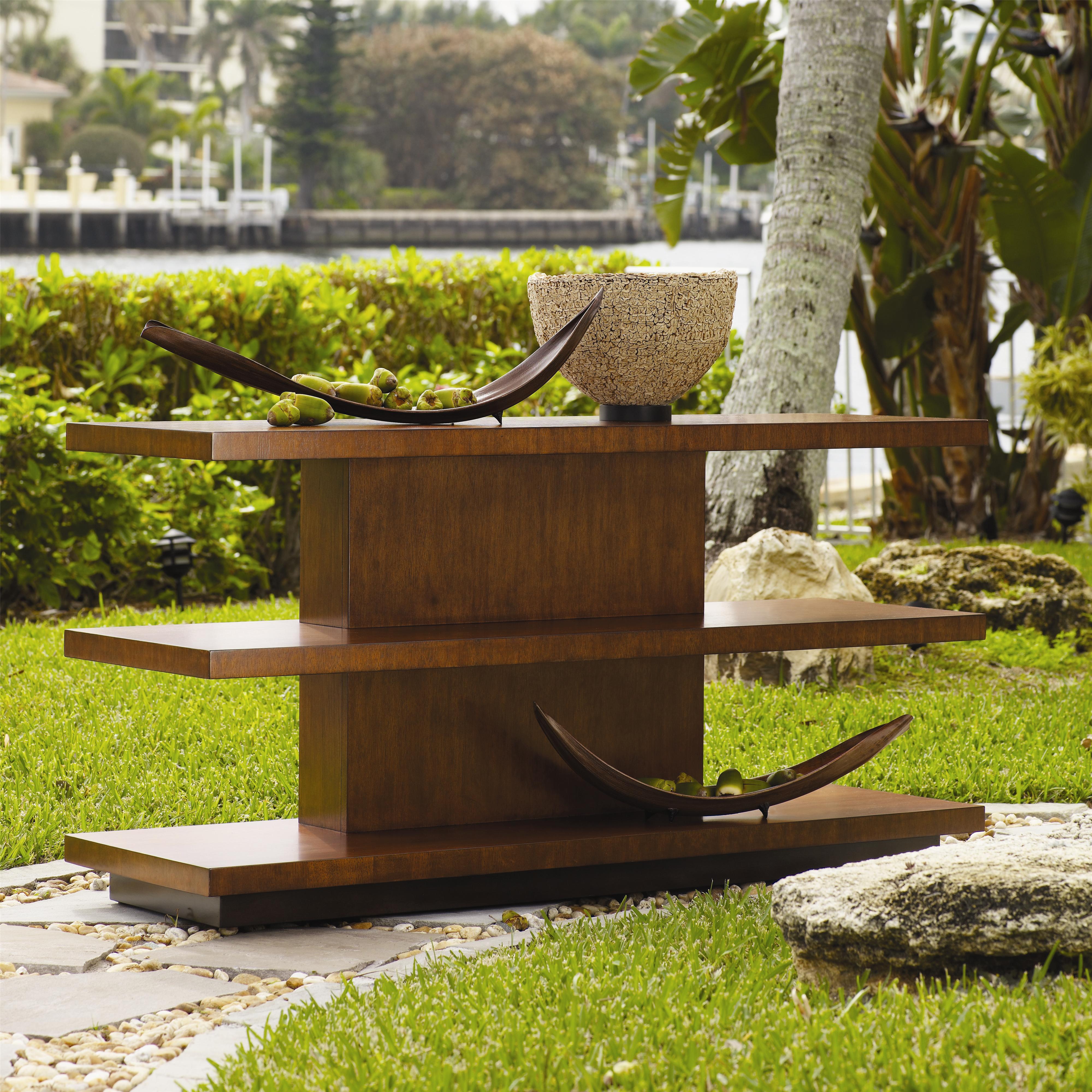 Tommy Bahama Home Ocean Club 536 967 Two Shelf Lagoon Sofa Table